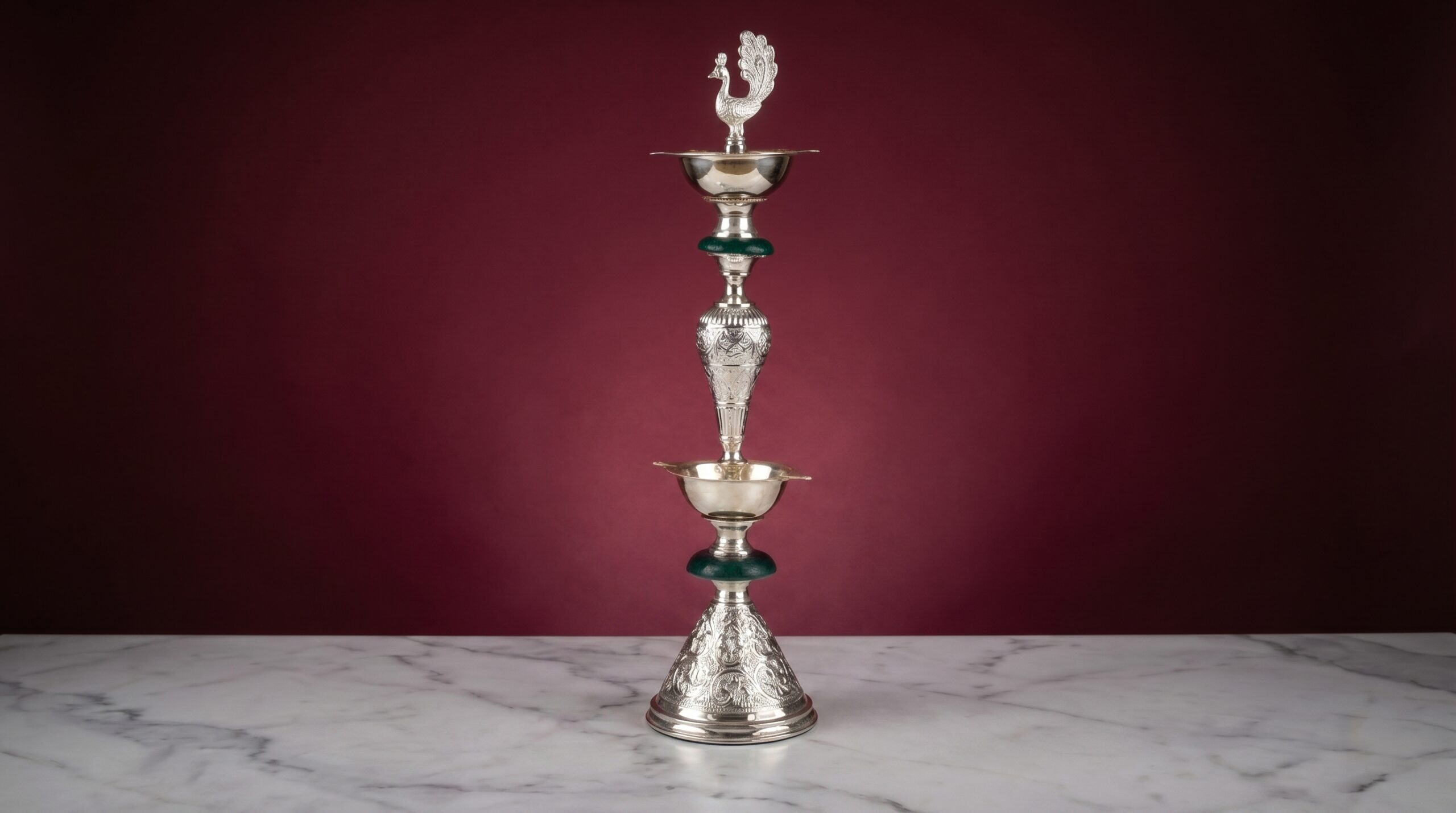 Divine Silver Diya (Big)