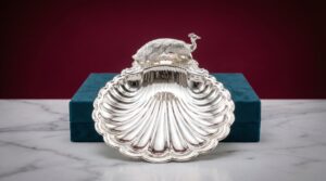 Glam Peacock Serving DIsh