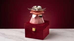 German Silver Lotus Diya