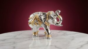 Decorative Silver & Gold Elephant