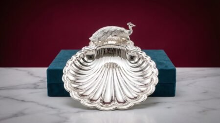 Glam Peacock Serving DIsh