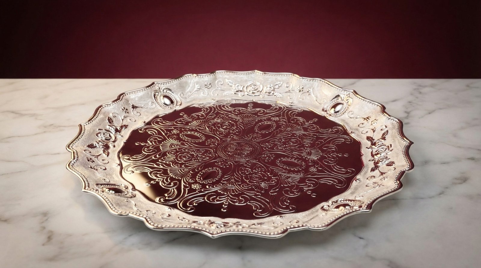 Imperial silver Platter