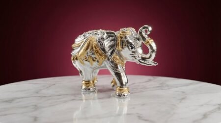 Decorative Silver & Gold Elephant