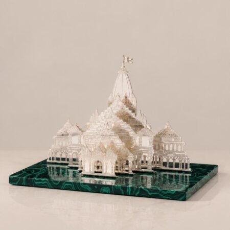 Silver Ram Mandir Sculpture